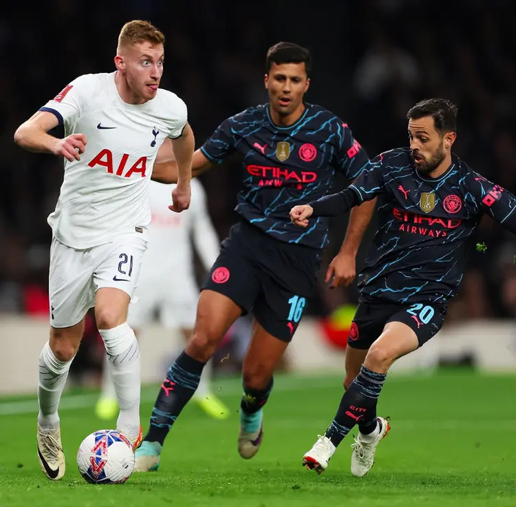 曼城前仆后继！遗憾淘汰热刺的简单介绍